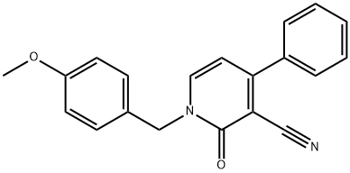 1-(4-METHOXYBENZYL)-2-OXO-4-PHENYL-1,2-DIHYDRO-3-PYRIDINECARBONITRILE