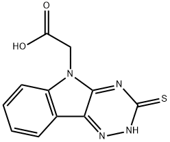 2-(3-sulfanylidene-2H-[1,2,4]triazino[5,6-b]indol-5-yl)ethanoic acid