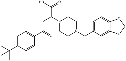 2-[4-(1,3-BENZODIOXOL-5-YL)PIPERAZINO]-4-[4-(TERT-BUTYL)PHENYL]-4-OXOBUTANOIC ACID