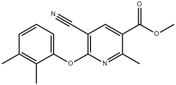3-Pyridinecarboxylic acid, 5-cyano-6-(2,3-dimethylphenoxy)-2-methyl-, methyl ester