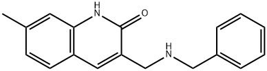 2(1H)-Quinolinone, 7-methyl-3-[[(phenylmethyl)amino]methyl]-
