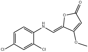 (5Z)-5-{[(2,4-dichlorophenyl)amino]methylidene}-4-methoxy-2,5-dihydrofuran-2-one