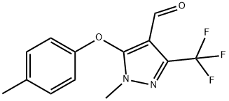 1H-Pyrazole-4-carboxaldehyde, 1-methyl-5-(4-methylphenoxy)-3-(trifluoromethyl)-