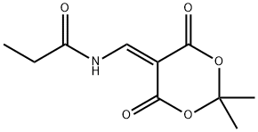 Propanamide, N-[(2,2-dimethyl-4,6-dioxo-1,3-dioxan-5-ylidene)methyl]-