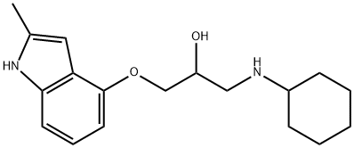 1-(cyclohexylamino)-3-[(2-methyl-1H-indol-4-yl)oxy]propan-2-ol