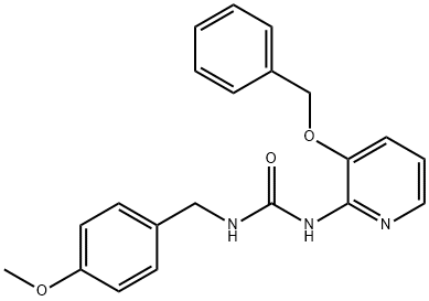 1-(4-METHOXYBENZYL)-3-(3-(PHENYLMETHOXY)(2-PYRIDYL))UREA