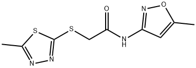 N-(5-methyl-1,2-oxazol-3-yl)-2-[(5-methyl-1,3,4-thiadiazol-2-yl)sulfanyl]acetamide