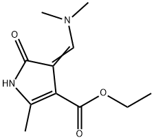 1H-Pyrrole-3-carboxylic acid, 4-[(dimethylamino)methylene]-4,5-dihydro-2-methyl-5-oxo-, ethyl ester