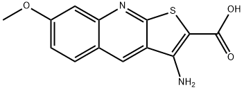 Thieno[2,3-b]quinoline-2-carboxylic acid, 3-amino-7-methoxy-