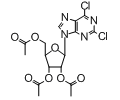 2R,3R,4R,5R)-4-(acetyloxy)-2-[(acetyloxy)methyl]-5-(2,6-dichloro-9H-purin-9-yl)tetrahydro-3-furanyl acetate