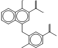 1-Hydroxy-4-((5-acetyl-2-hydroxy)phenylmethyl)-2-naphthalenecarboxylic Acid