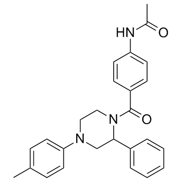 Acetamide, N-[4-[[4-(4-methylphenyl)-2-phenyl-1-piperazinyl]carbonyl]phenyl]-