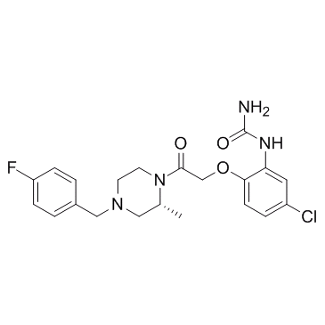 (5-Chloro-2-{2-[4-(4-fluoro-benzyl)-2-Methyl-piperazin-1-yl]-2-oxo-ethoxy}-phenyl)-urea