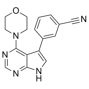 3-(4-morpholino-7H-pyrrolo[2,3-d]pyrimidin-5-yl)benzonitrile
