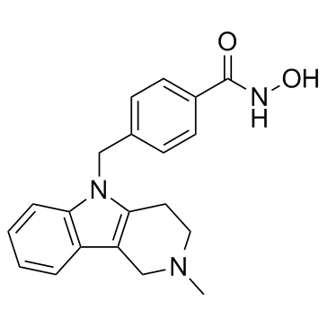 N-Hydroxy-4-[(1,2,3,4-tetrahydro-2-methyl-5H-pyrido[4,3-b]indol-5-yl)methyl]benzamide                               Tubastatin A