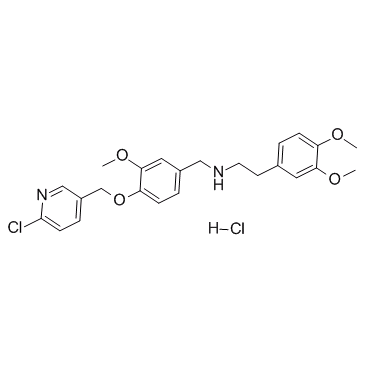 N-(4-((6-Chloro-3-pyridinyl)methoxy)-3-methoxybenzyl)-N-(2-(3,4-dimethoxyphenyl)ethyl)amine