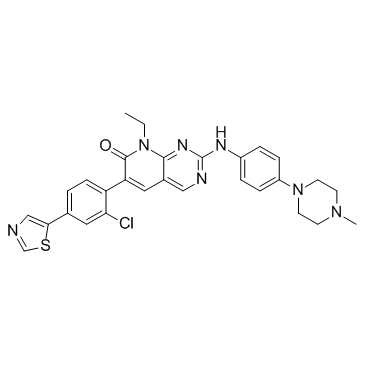 Pyrido[2,3-d]pyriMidin-7(8H)-one, 6-[2-chloro-4-(5-thiazolyl)phenyl]-8-ethyl-2-[[4-(4-Methyl-1-piperazinyl)phenyl]aMino]-