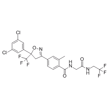 4-(5-(3,5-dichlorophenyl)-5-(trifluoromethyl)-4,5-dihydroisoxazol-3-yl)-2-methyl-N-(2-oxo-2-(2,2,2-trifluoroethylamino)ethyl)benzamide