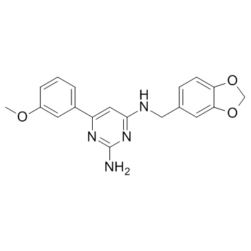 N4-(苯并[D][1,3]二氧杂环戊烯-5-基甲基)-6-(3-甲氧基苯基)嘧啶-2,4-二胺