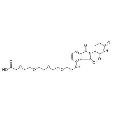 14-{[2-(2,6-dioxopiperidin-3-yl)-1,3-dioxo-2,3-dihydro-1H-isoindol-4-yl]amino}-3,6,9,12-tetraoxatetradecanoic acid
