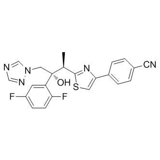 4-[2-[(2R)-(2,5-Difluorophenyl)-2-hydroxy-(1R)-methyl-3-(1H-1,2,4-triazol-1-yl)propyl]thiazol-4-yl]benzonitrile