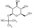 alpha-hydroxyisobutyronitrile-beta-d-glucose