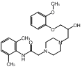 N-(2,6-dimethylphenyl)-2-{4-[2-hydroxy-3-(2-methoxyphenoxy)propyl]piperazin-1-yl}acetamide