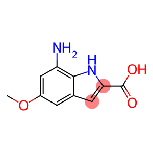1H-Indole-2-carboxylic acid, 7-amino-5-methoxy-