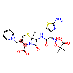 (6R,7R)-7-[2-(2-amino-4-thiazolyl)-2-(Z)-(2,2-dimethylacetoxyimino)acetamido]-3-[(pyridinium)methyl]-2-cephem-4-carboxylate