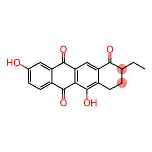 1,6,11(2H)-Naphthacenetrione, 2-ethyl-3,4-dihydro-5,9-dihydroxy-