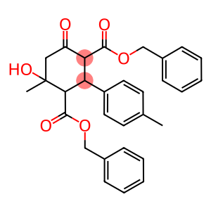 dibenzyl4-hydroxy-4-methyl-2-(4-methylphenyl)-6-oxo-1,3-cyclohexanedicarboxylate