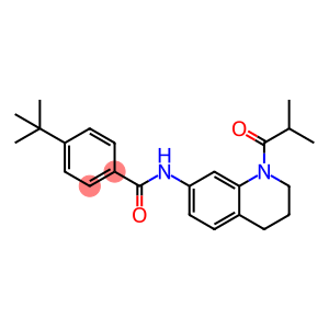 4-(tert-Butyl)-N-(1-isobutyryl-1,2,3,4-tetrahydroquinolin-7-yl)benzamide