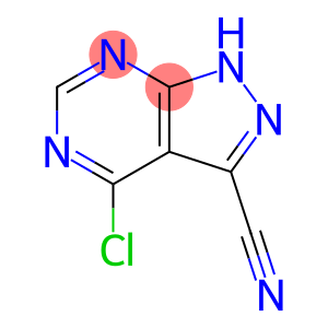 4-Chloro-5H-pyrazolo[3,4-d]pyrimidine-3-carbonitrile