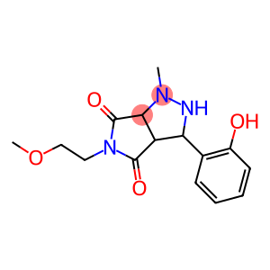 Pyrrolo[3,4-c]pyrazole-4,6(1H,5H)-dione, tetrahydro-3-(2-hydroxyphenyl)-5-(2-methoxyethyl)-1-methyl-