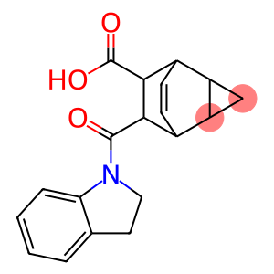 7-(2,3-dihydro-1H-indol-1-ylcarbonyl)tricyclo[3.2.2.0~2,4~]non-8-ene-6-carboxylic acid