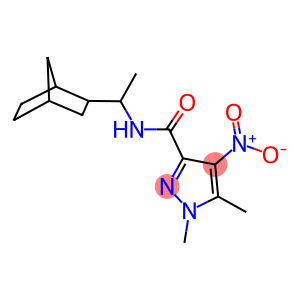 N-(1-bicyclo[2.2.1]hept-2-ylethyl)-4-nitro-1,5-dimethyl-1H-pyrazole-3-carboxamide