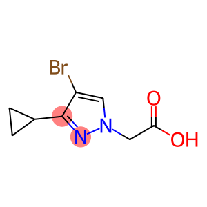 1H-Pyrazole-1-acetic acid, 4-bromo-3-cyclopropyl-