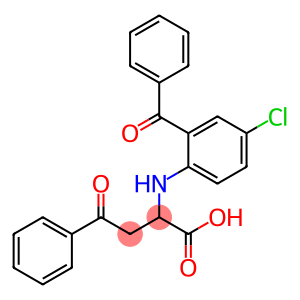 2-{[4-chloro-2-(phenylcarbonyl)phenyl]amino}-4-oxo-4-phenylbutanoic acid