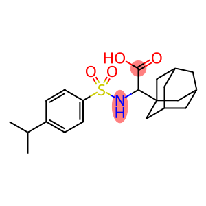 2-(1-adamantyl)-2-[(4-propan-2-ylphenyl)sulfonylamino]acetic acid