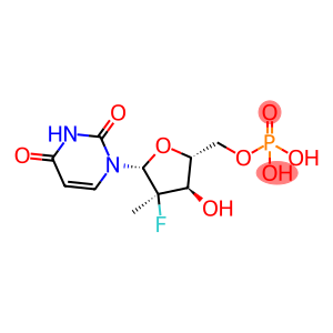 Sofosbuvir impurity 28/((2R,3R,4R,5R)-5-(2,4-dioxo-3,4-dihydropyrimidin-1(2H)-yl)-4-fluoro-3-hydroxy-4-methyltetrahydrofuran-2-yl)methyl dihydrogen phosphate