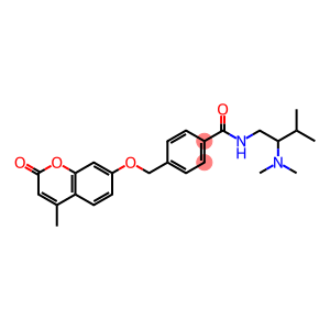 N-[2-(Dimethylamino)-3-methylbutyl]-4-[[(4-methyl-2-oxo-2H-1-benzopyran-7-yl)oxy]methyl]benzamide