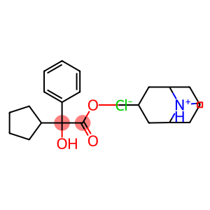 (9-methyl-9-azoniabicyclo[3.3.1]non-7-yl) 2-cyclopentyl-2-hydroxy-2-ph enyl-acetate chloride