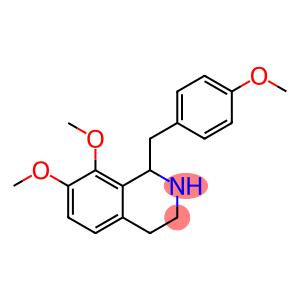 (-)-1,2,3,4-Tetrahydro-7,8-dimethoxy-1-[(4-methoxyphenyl)methyl]isoquinoline