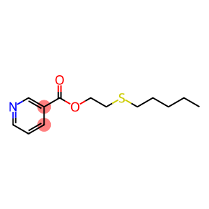 3-Pyridinecarboxylic acid, 2-(pentylthio)ethyl ester