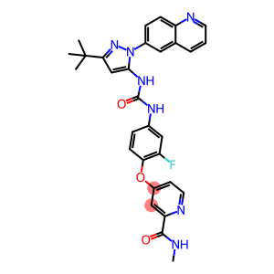 N-[3-tert-Butyl-1-(quinolin-6-yl)-1H-pyrazol-5-yl]-N'-[2-fluoro-4-[(2-(MethylcarbaMoyl)pyridin-4-yl)oxy]phenyl]urea
