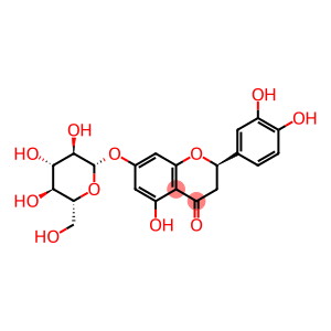 4H-1-Benzopyran-4-one, 2-(3,4-dihydroxyphenyl)-7-(β-D-glucopyranosyloxy)-2,3-dihydro-5-hydroxy-, (2R)-
