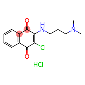 (3-chloro-1,4-dioxonaphthalen-2-yl)-[3-(dimethylamino)propyl]azanium