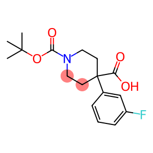 1,4-Piperidinedicarboxylic acid, 4-(3-fluorophenyl)-, 1-(1,1-dimethylethyl) ester