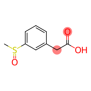 Benzeneacetic acid, 3-(methylsulfinyl)-