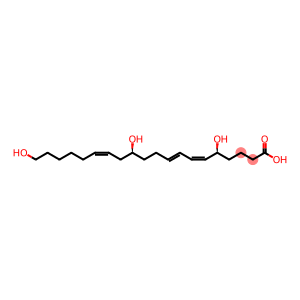 6,8,14-Eicosatrienoic acid, 5,12,20-trihydroxy-, [S-[R*,R*-(Z,E,Z)]]- (9CI)